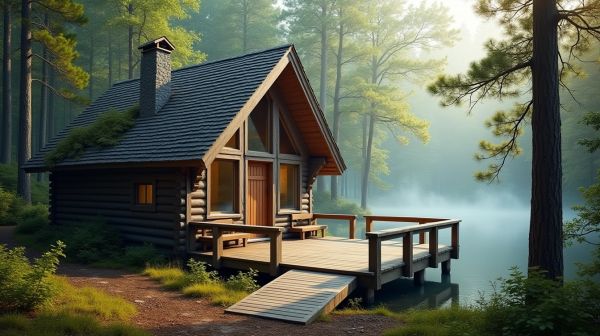 Choisissez un chalet en bois habitable livré monté pour votre confort